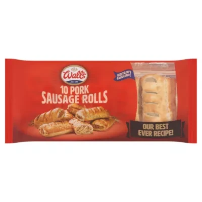 Wall's 10 Pork Sausage Rolls 550g