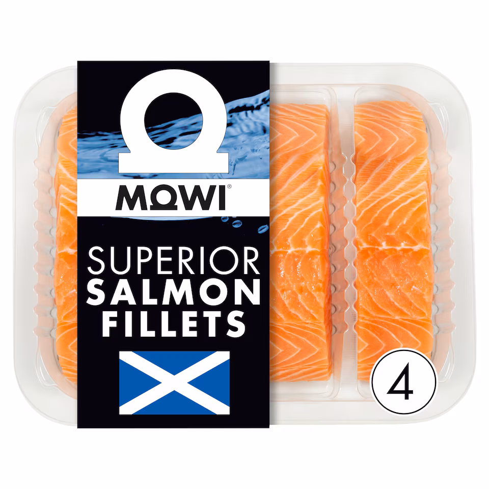 Mowi 4 Scottish Salmon Fillets 460g