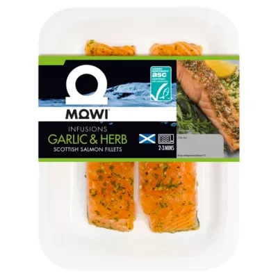 Mowi Infusions Garlic & Herb Scottish Salmon Fillets 220g