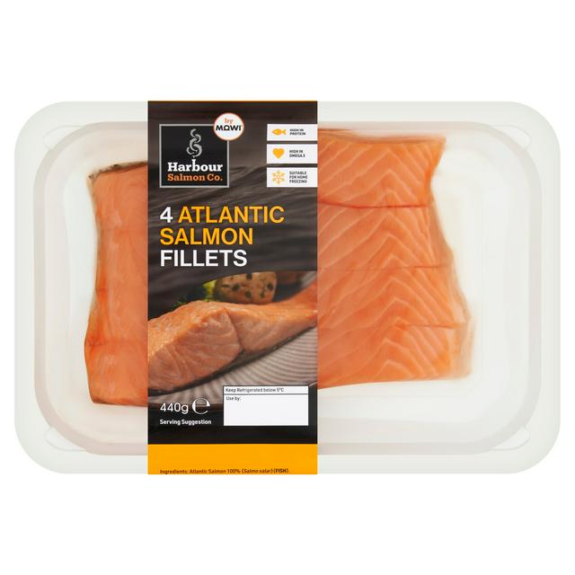 Harbour Salmon Co. Atlantic Salmon Fillets x4 440g