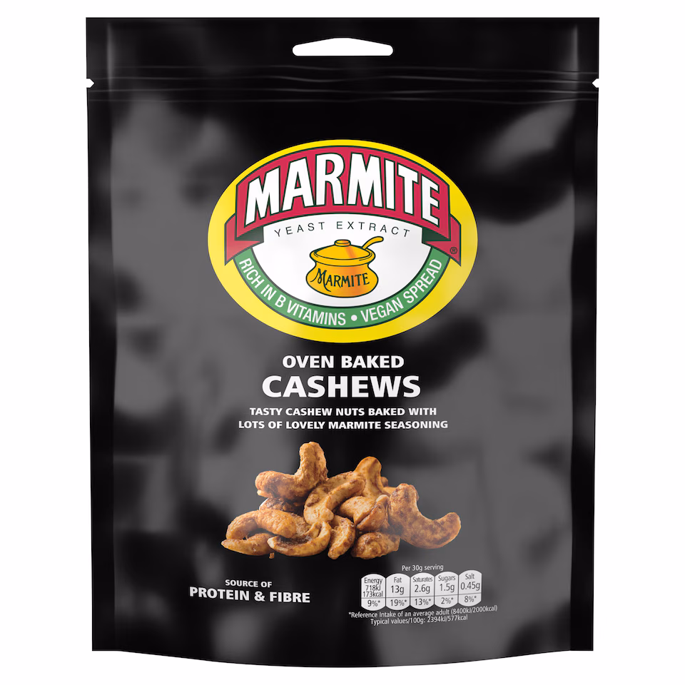 Marmite Oven Baked Cashews 90G