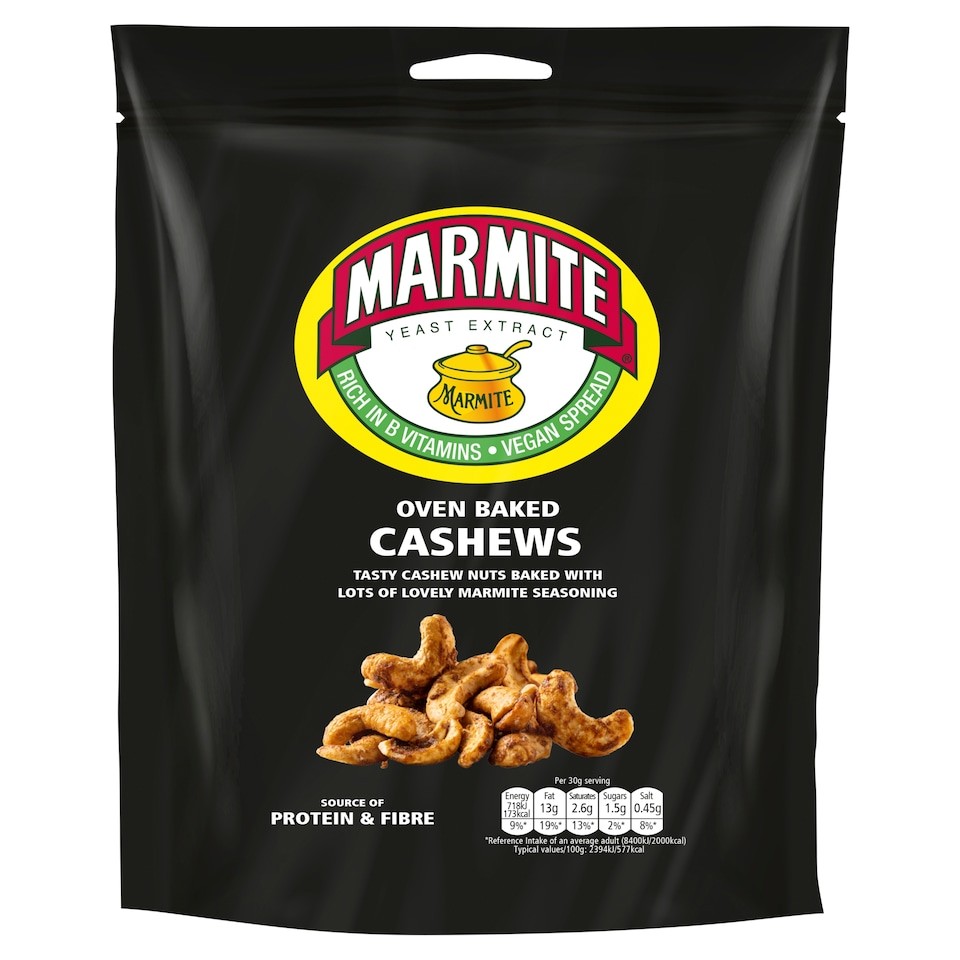Marmite Oven Baked Cashews 90G