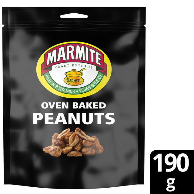 Marmite Oven Baked Peanuts Sharing Bag Nuts Snack 190g