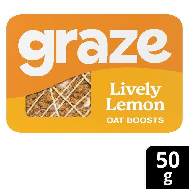 Graze Snack Box Oat Boosts Lemon Drizzle Flapjack 50g