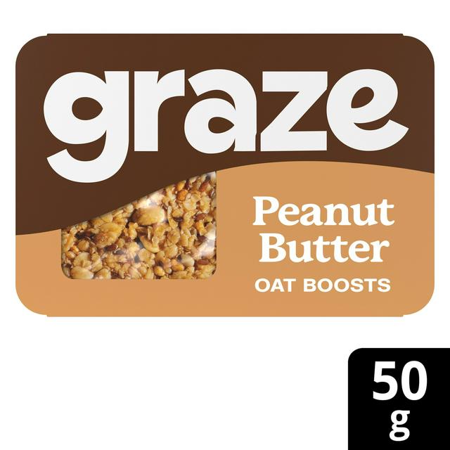 Graze Snack Box Oat Boosts Peanut Butter Protein Flapjack 50g