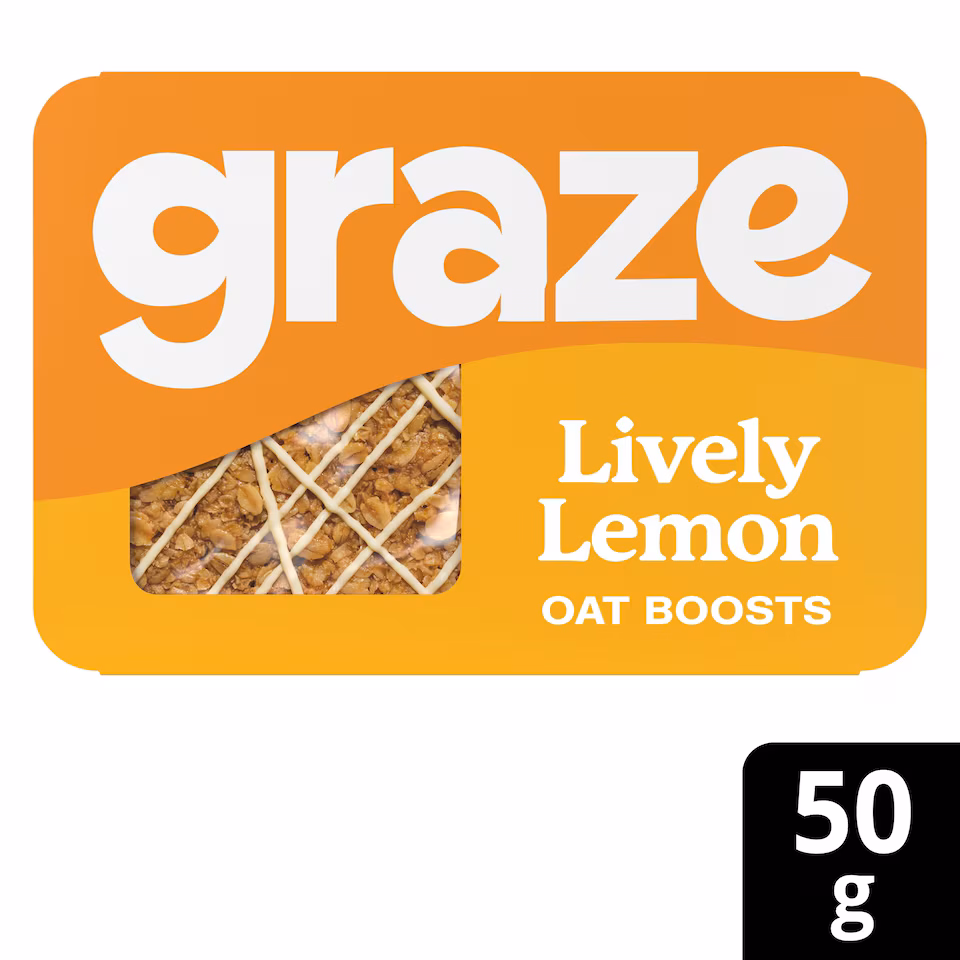 Graze Lively Lemon Oat Boosts 50g