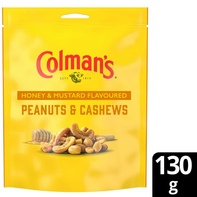 Colman's Honey & Mustard Flavoured Peanuts & Cashews 130g