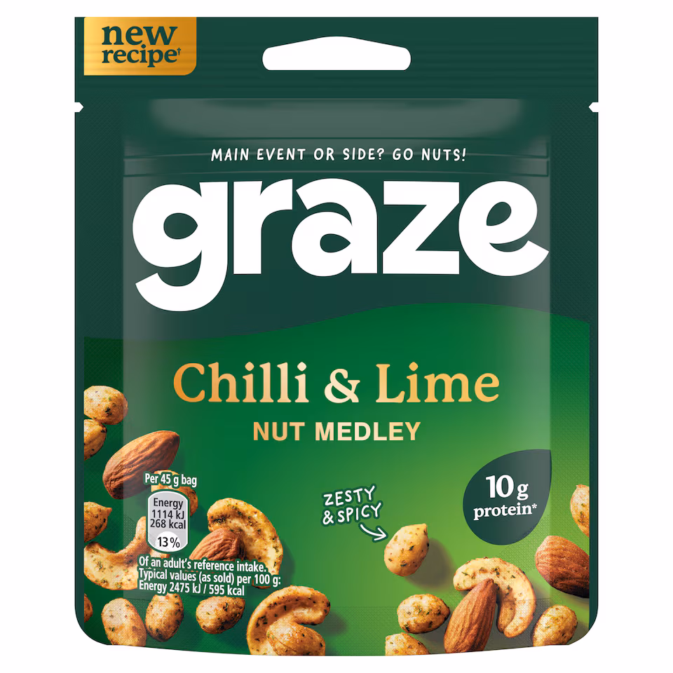 Graze Chilli & Lime Nut Medley 45g