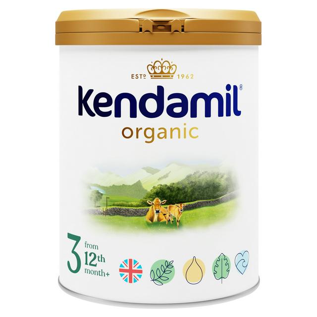 Kendamil Organic 3 Toddler Baby Milk Powder Formula 1-3 Years 800g