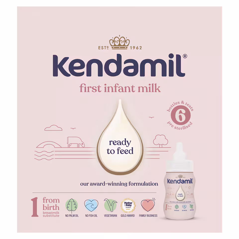 Kendamil First Infant Milk Ready to Feed Starter Pack 6 x 70ml