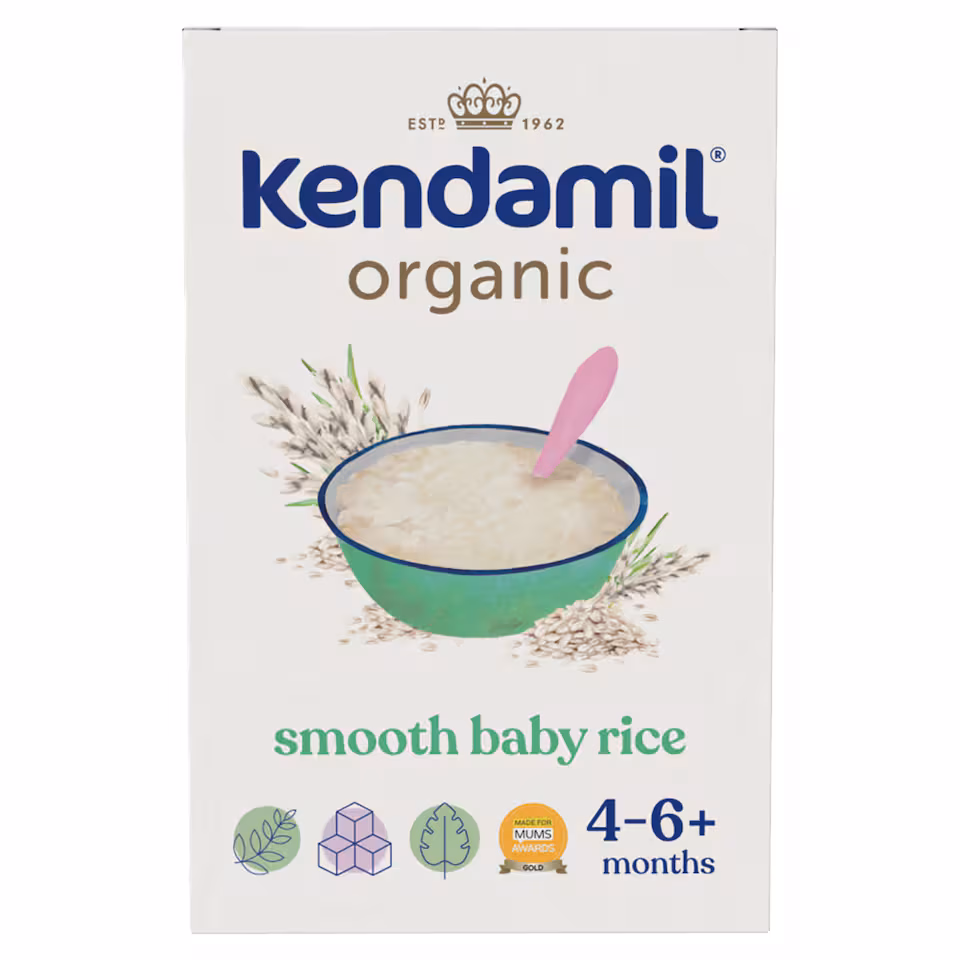 Kendamil Organic Smooth Baby Rice 4-6 Months 120G
