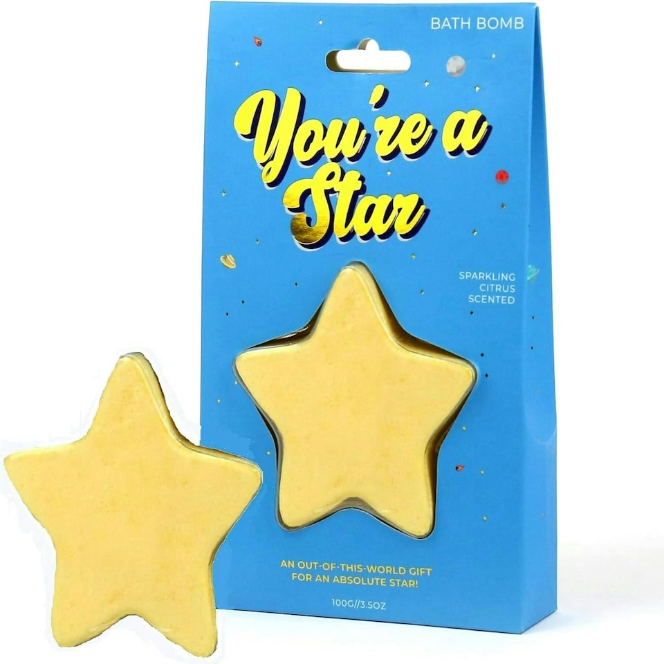 Gift Republic Bath Bomb You Are A Star with Gold Shimmer