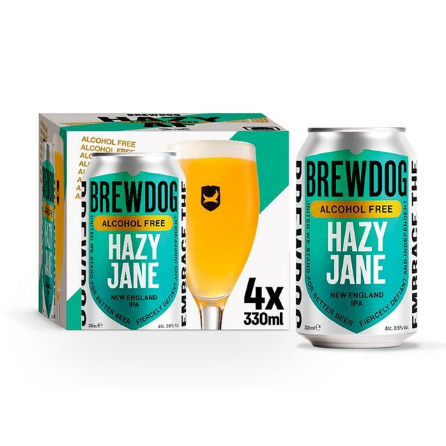 BrewDog 0.5% Low Alcohol Hazy Jane New England IPA 4 x 330ml
