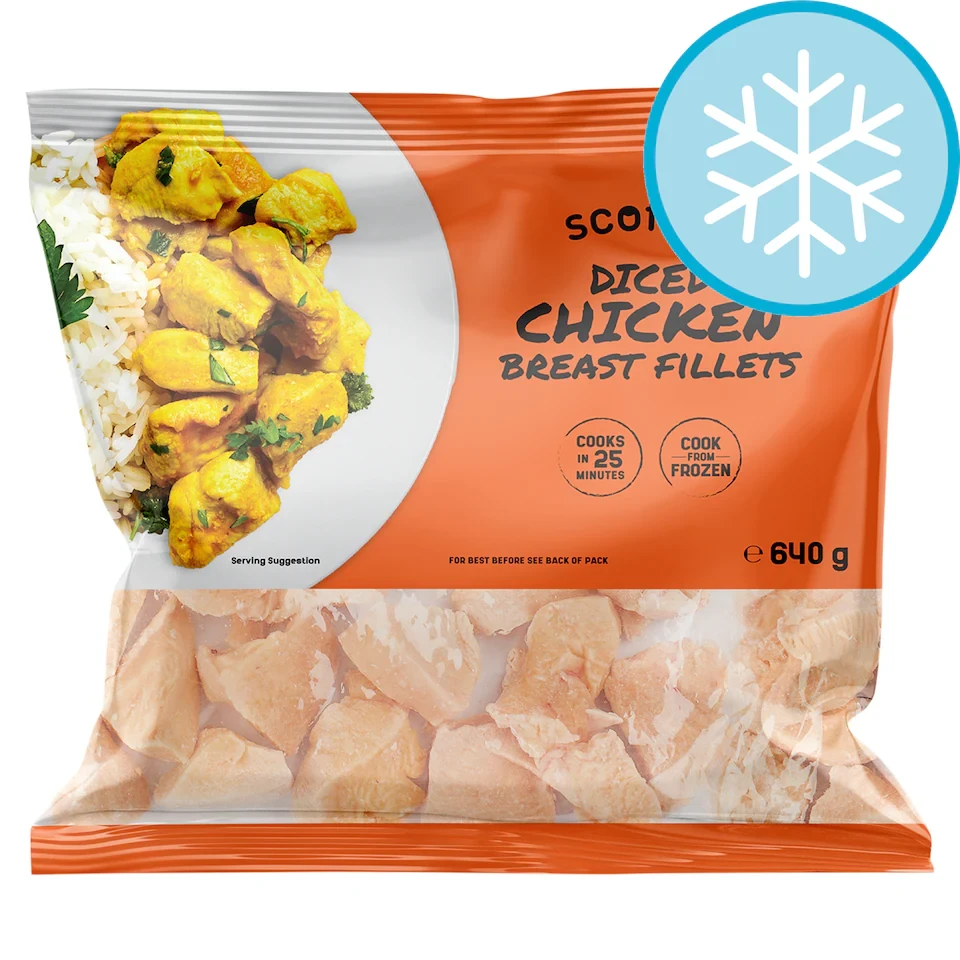 Scoff'd Diced Chicken Breast Fillets 640g