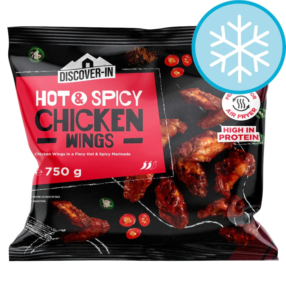 DISCOVER-IN Hot & Spicy Chicken Wings 750g