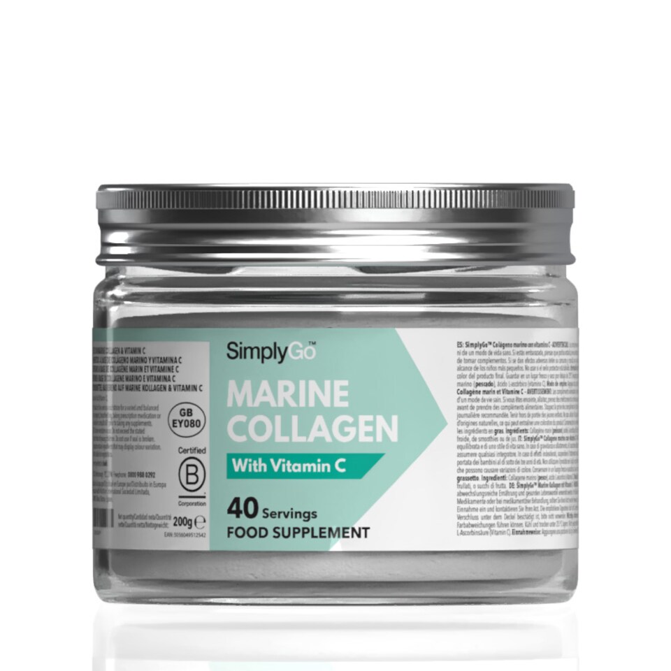 Pure Marine Collagen Powder with Vitamin C - 200g Powder - 40 Servings