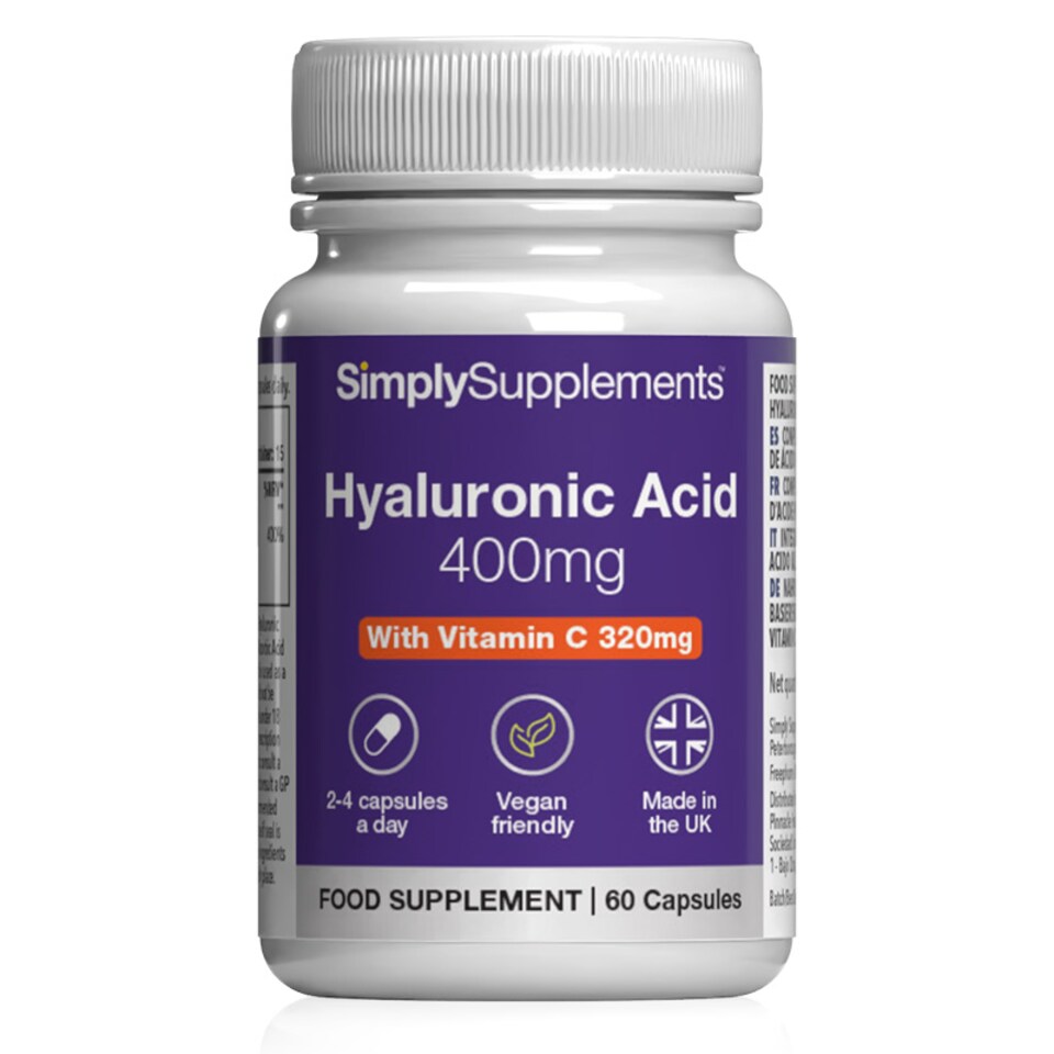 Hyaluronic Acid 100mg with Vitamin C 80mg - 60 Capsules