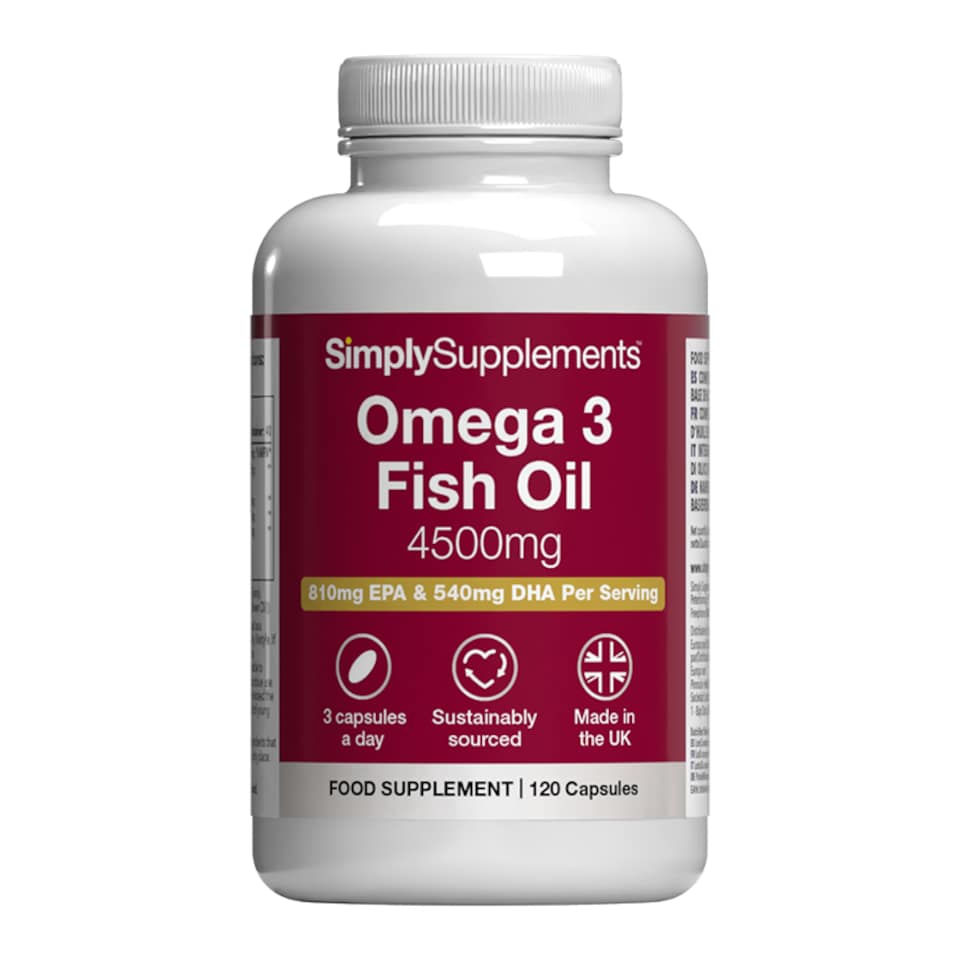 High Strength Omega 3 Fish Oil 4500mg - 120 Capsules