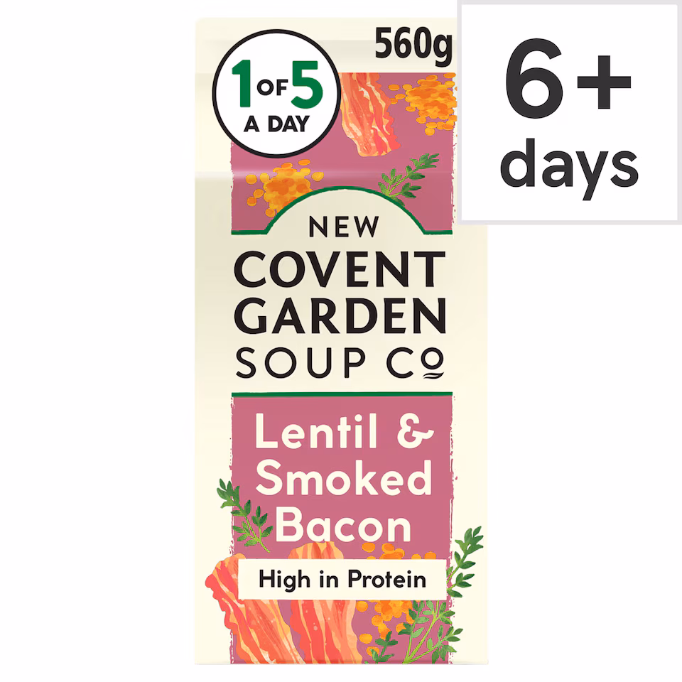 New Covent Garden Lentil & Smoked Bacon Soup 560G