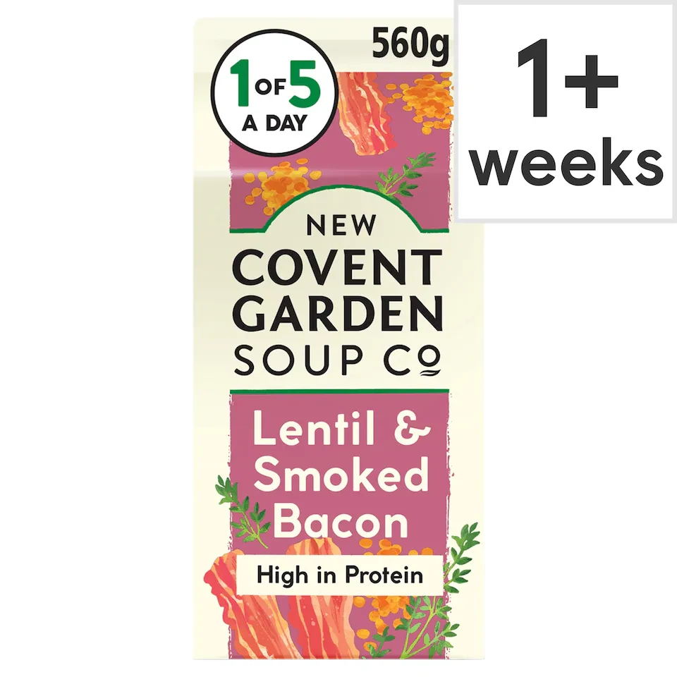 New Covent Garden Lentil & Smoked Bacon Soup 560G