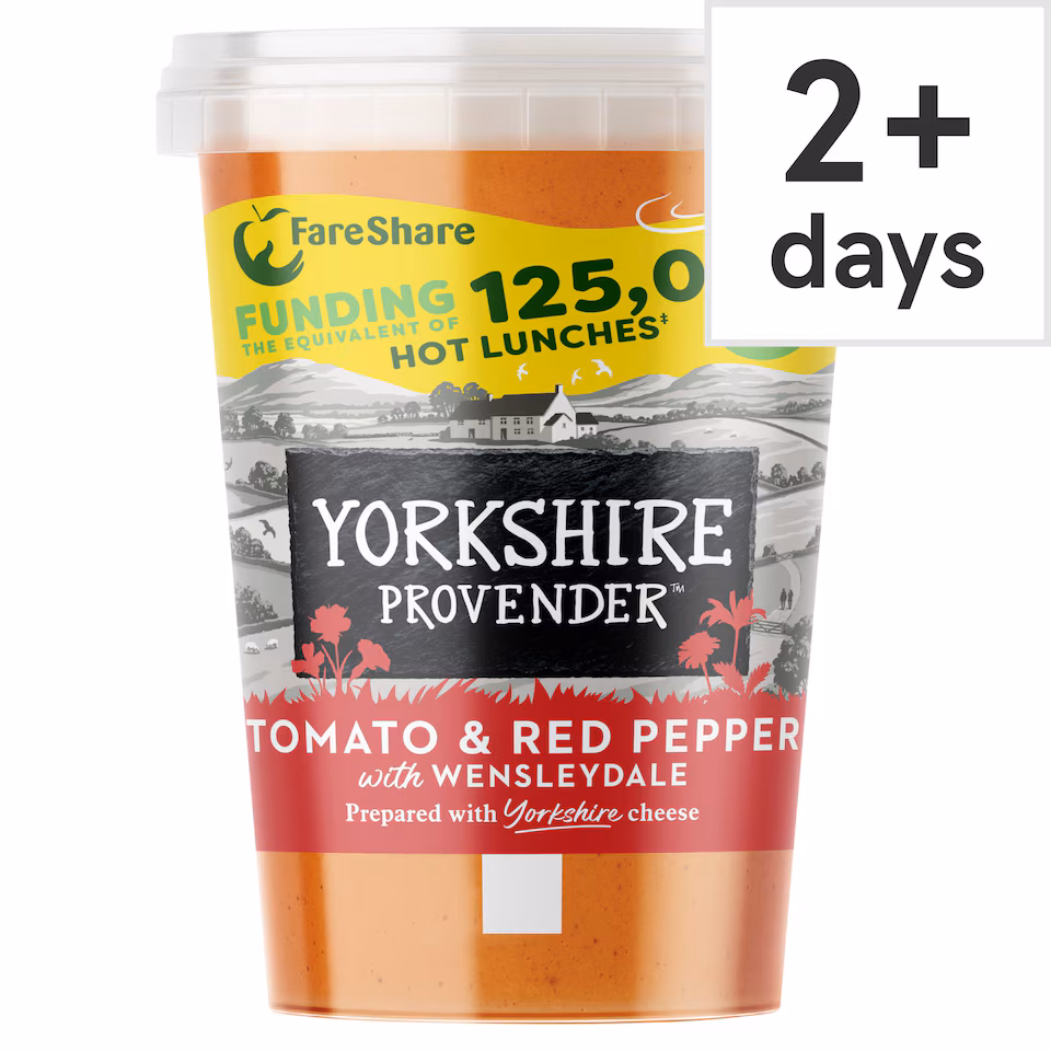 Yorkshire Provender Tomato & Red Pepper Soup & Wensleydale 560G
