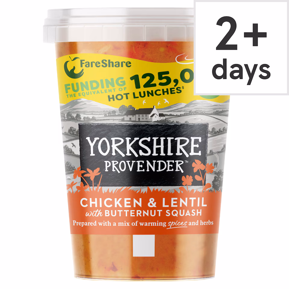 Yorkshire Provender Chicken & Lentil Soup With B/Squash 560G