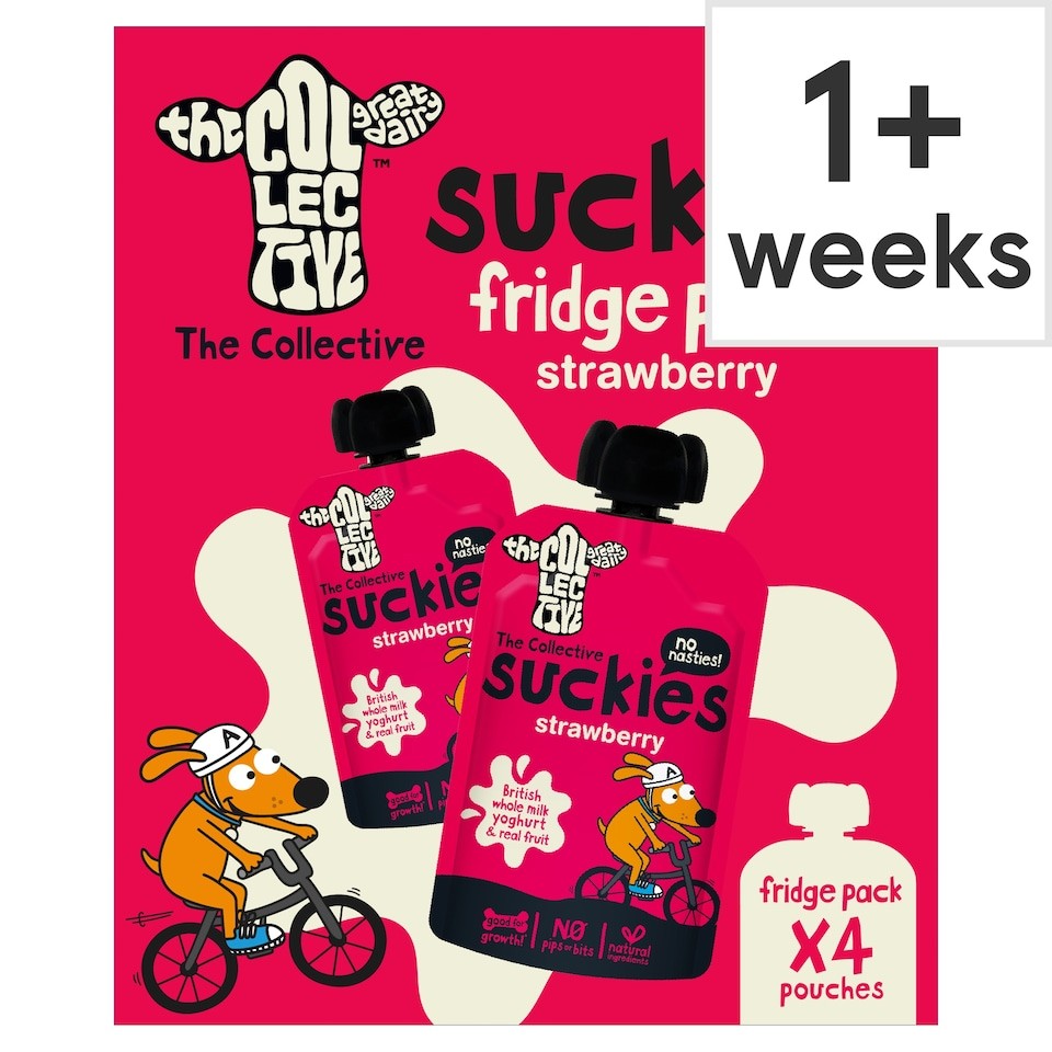 The Collective Suckies Strawberry Yogurt 4 X 90G