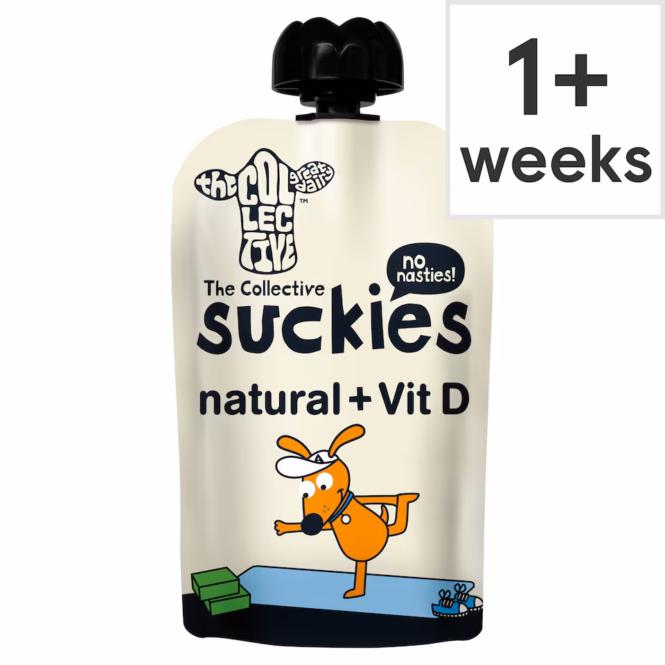 The Collective Suckies Natural + Vitamin D Yoghurt Pouch 90g