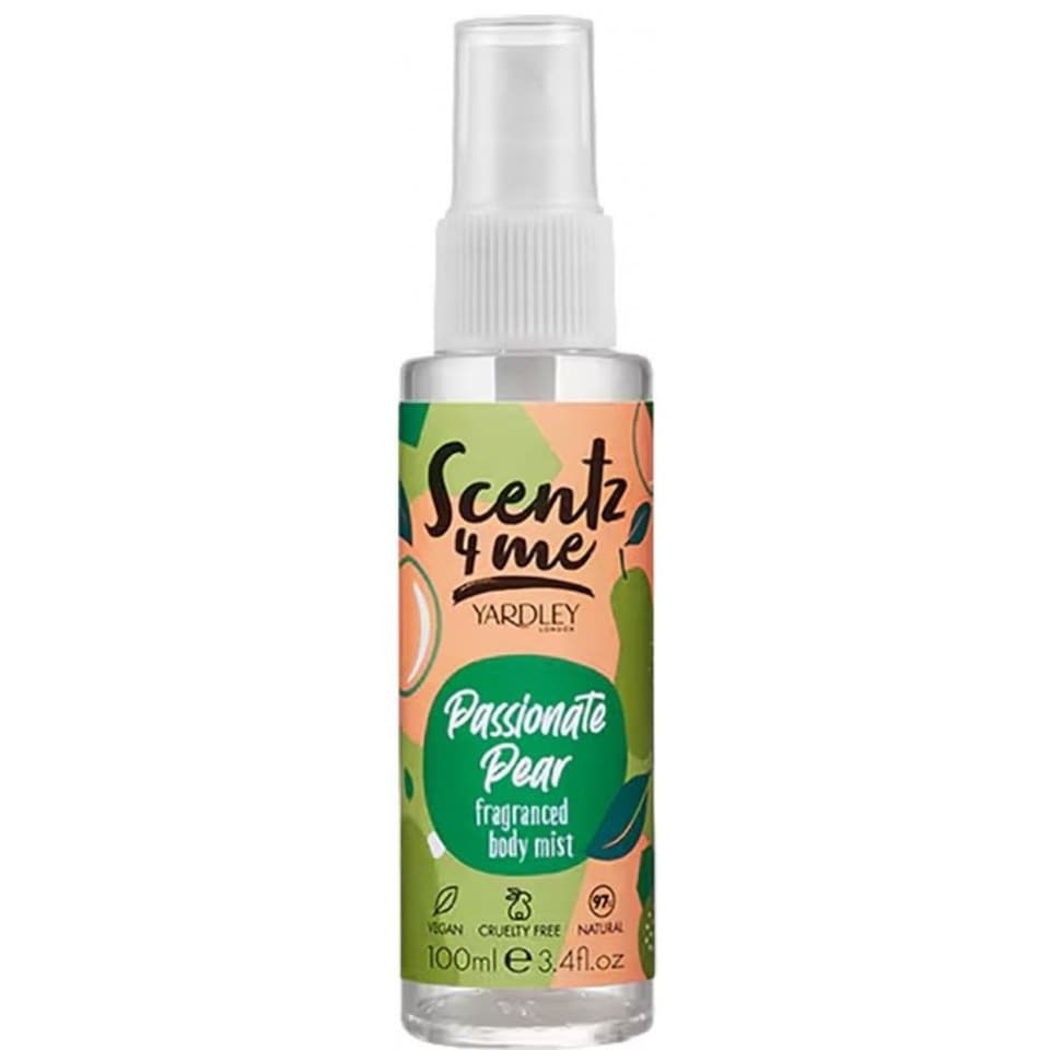 Yardley Scentz 4 Me Passionate Pear Fragranced Body Mist 100ml