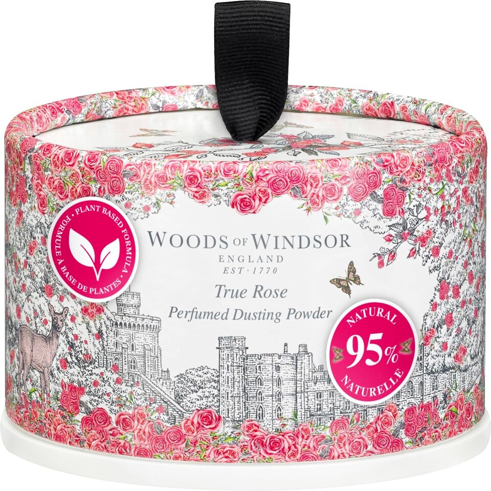 Woods Of Windsor True Rose Dusting Powder With Puff 100g