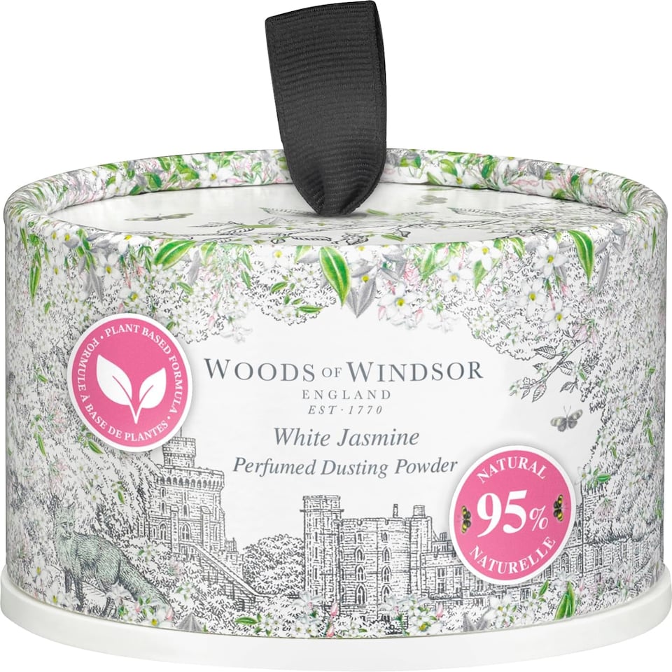 Woods Of Windsor White Jasmine Dusting Powder With Puff 100g