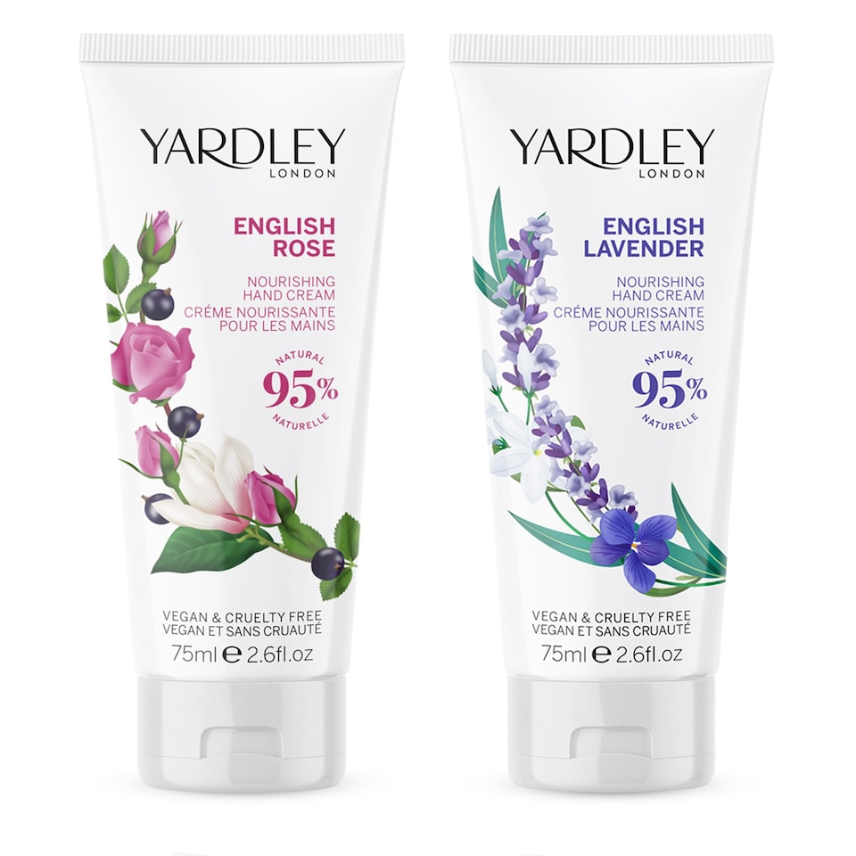 Yardley London English Lavender & Rose Hand Cream Gift Set 2 x 50ml