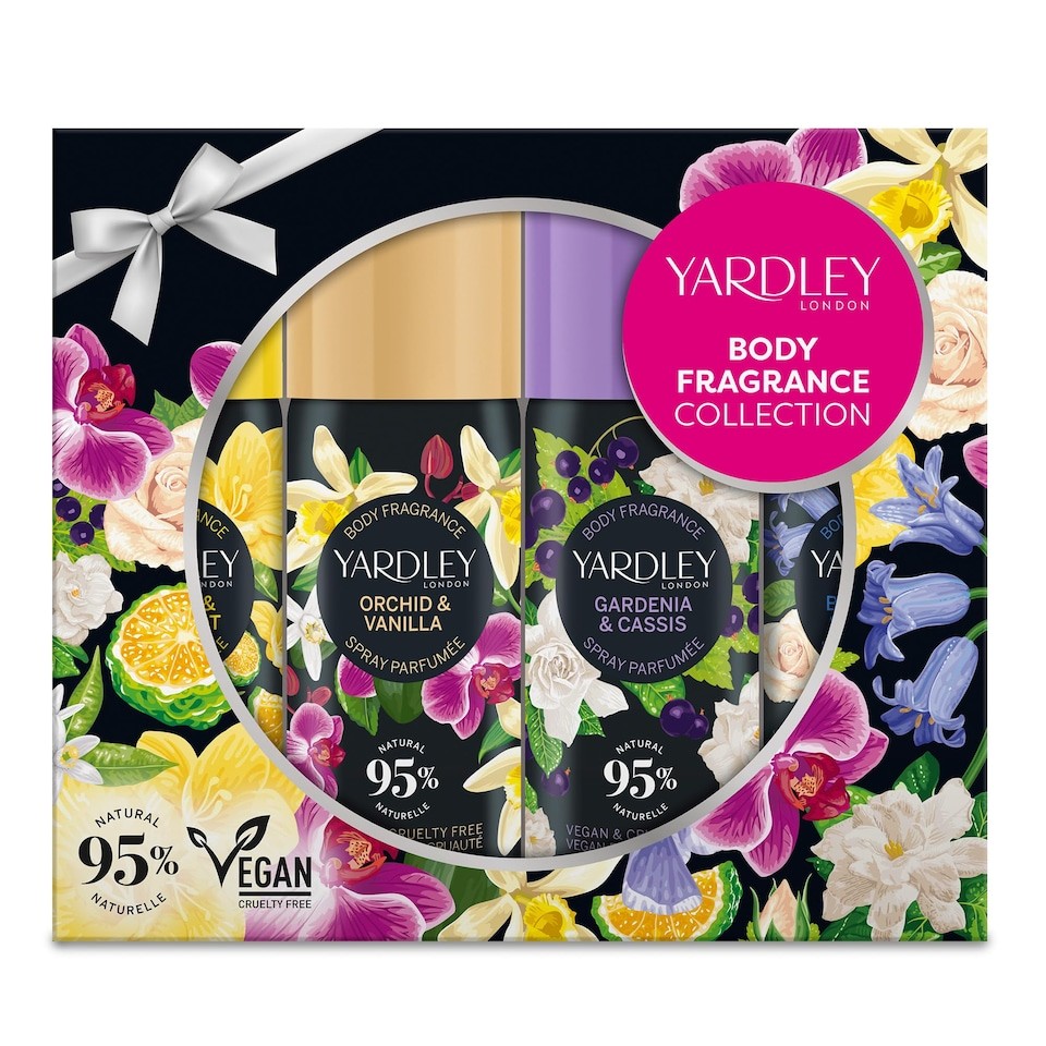Yardley London Mini Body Spray Set Contemporary 4 x 50ml