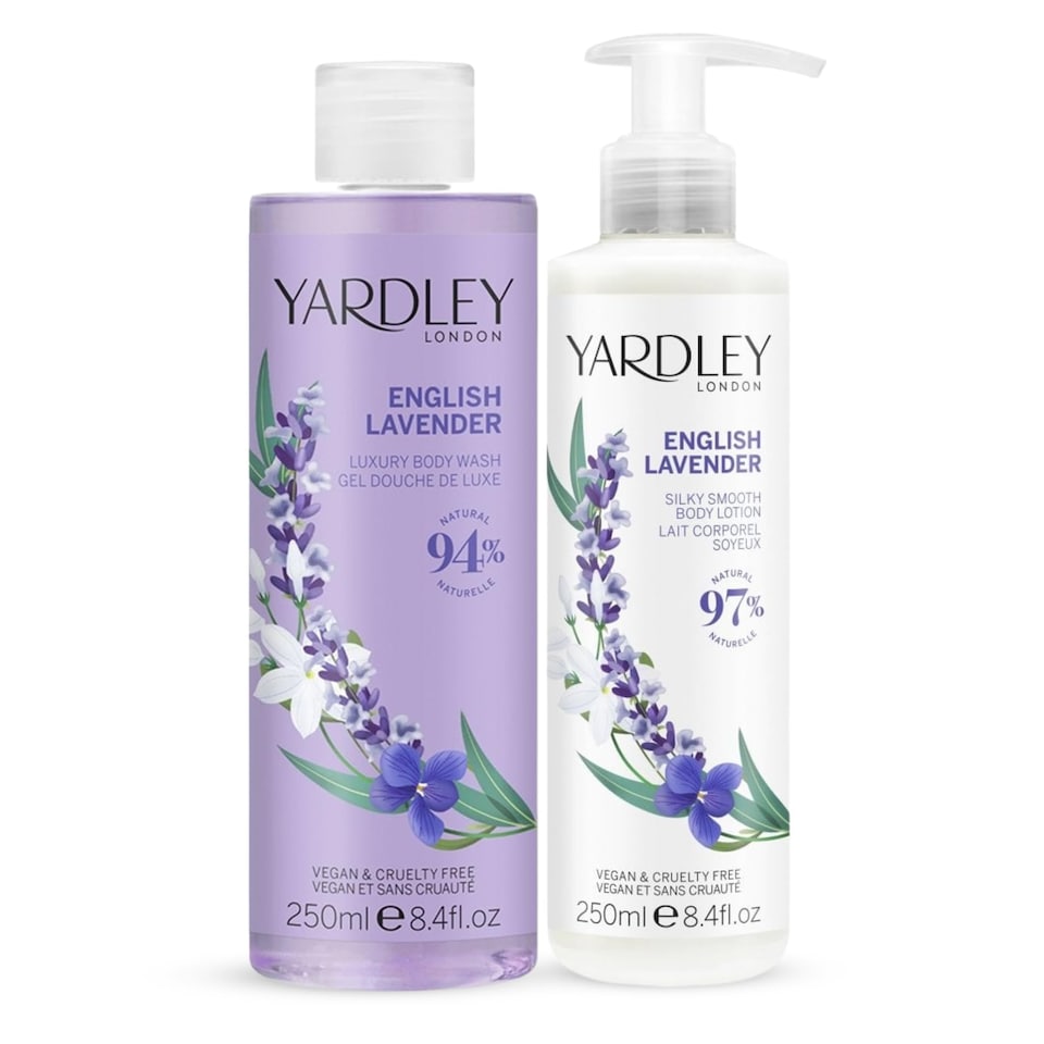Yardley London English Lavender Body Wash & Lotion Duo Set