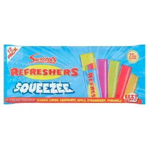 Swizzels Refreshers Squeeze Classic Lemon, Raspberry, Apple, Strawberry, Pineapple 12 x 50ml (600ml)