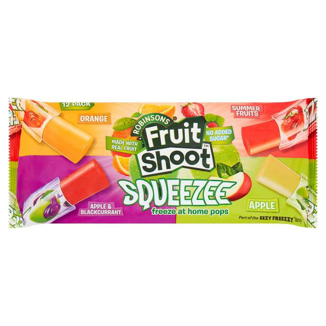 Robinsons 12 x 45ml Fruit Shoot Squeezee Freeze at Home Pops