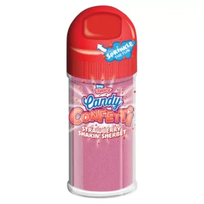 EEZY Strawberry Flavour Sherbet Topping Candy Confetti 50g