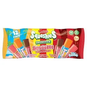Swizzels Squashies Drumstick Squeezee Freezable Pops 12 x 45ml (540ml)