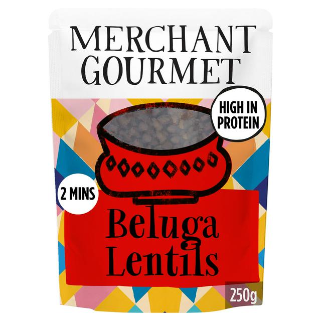 Merchant Gourmet Microwave Ready to eat Beluga Lentils 250g