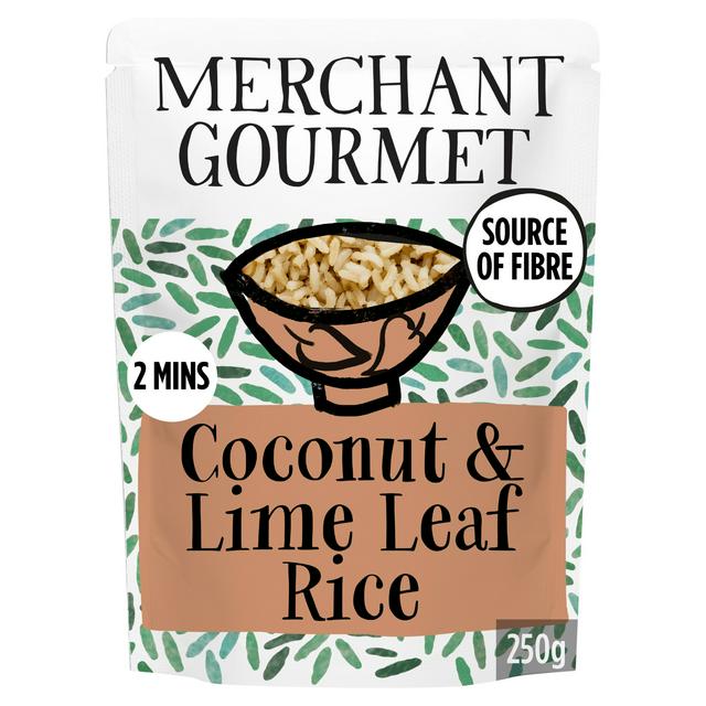 Merchant Gourmet Coconut Lime Wholegrain & White Microwave Rice 250g