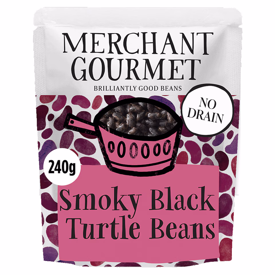 Merchant Gourmet Smoky Black Turtle Beans 240g