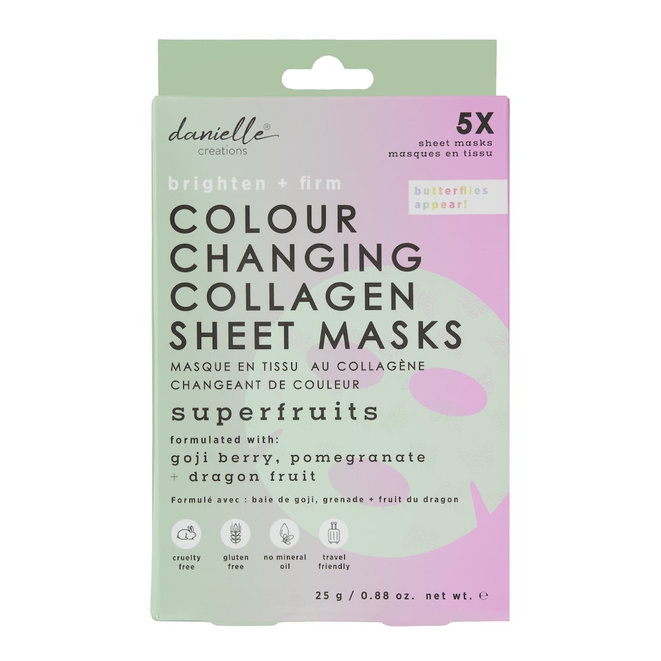 Danielle Creations Collagen Sheet Masks 5 Pack Gift Set