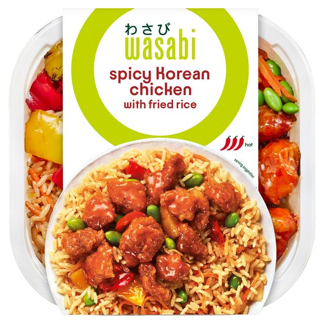 Wasabi Home Bento Spicy Korean Chicken with Fried Rice 400g