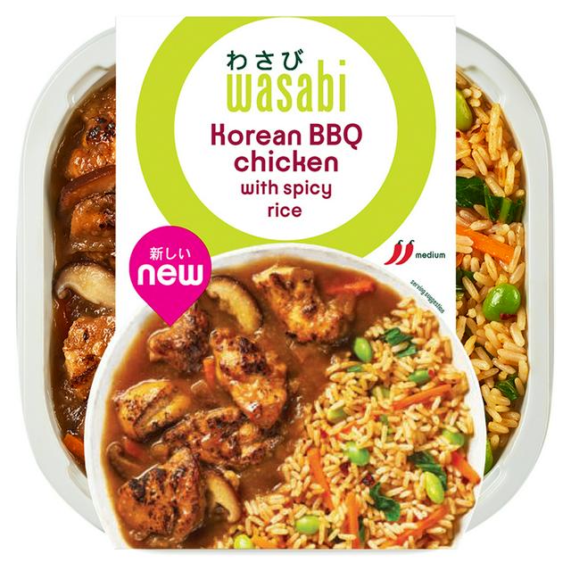 Wasabi 400g Korean BBQ Chicken with Spicy Rice Ready Meal