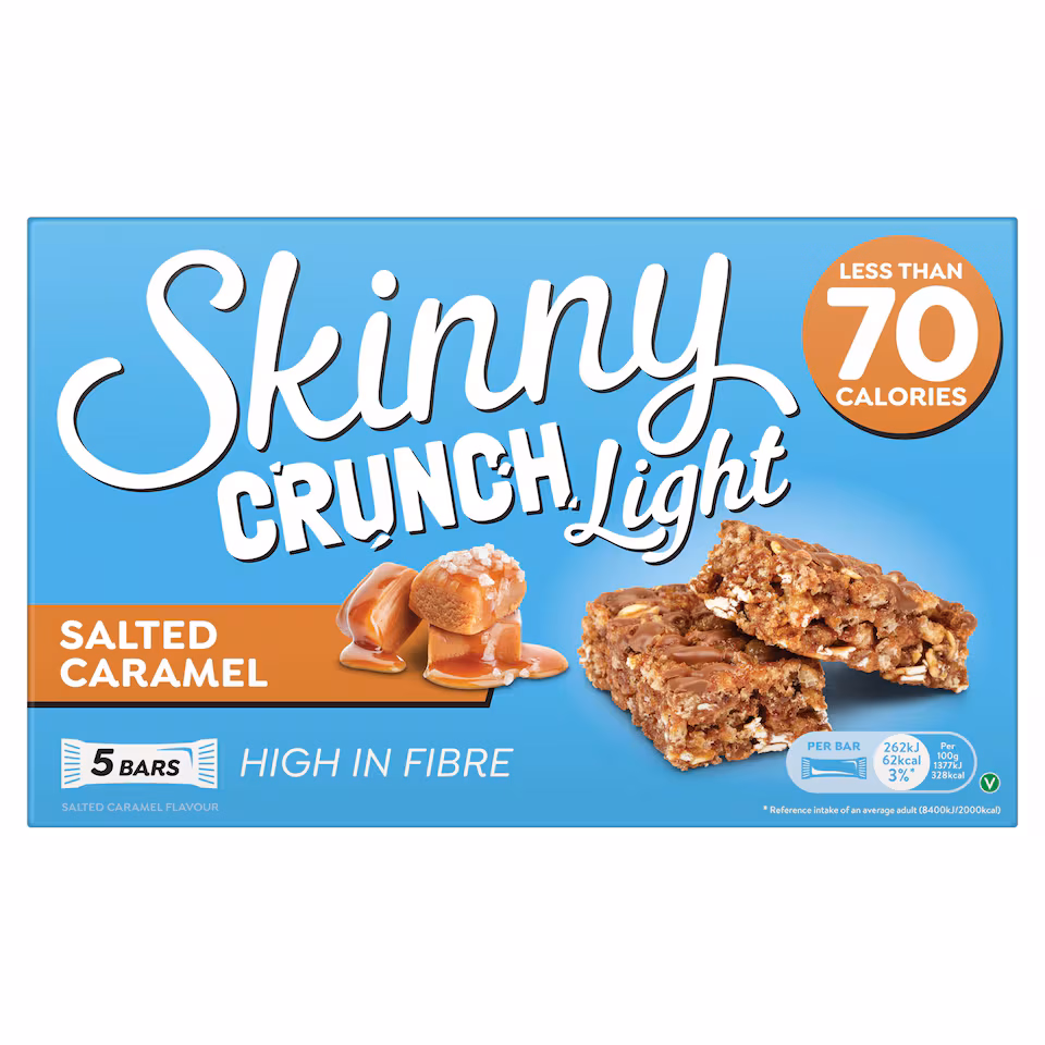 Skinny Crunch Light Salted Caramel 5X19g