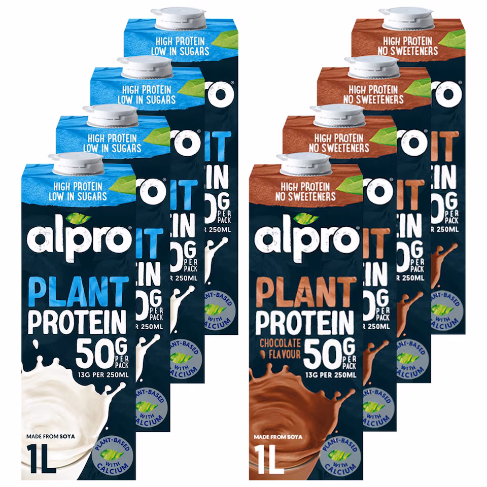 8 x 1L Alpro Protein Mixed Bundle Pack | Multi | 8