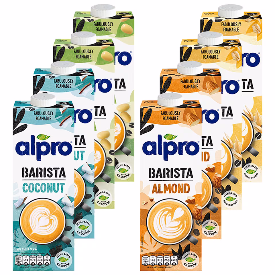 8 x 1L Alpro Barista Mixed Bundle Pack | Multi | 8