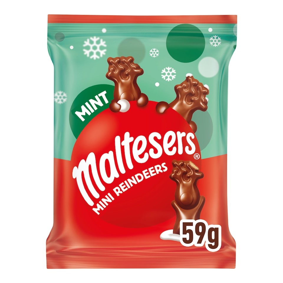 Maltesers Mint Chocolate Mini Reindeers 59G