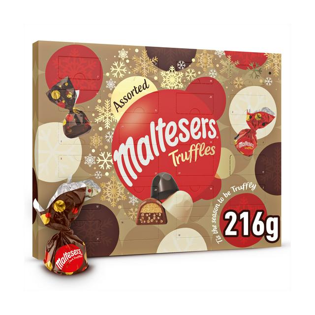 Maltesers Assorted Truffles White, Dark & Milk Chocolate Christmas Advent Calendar 216g