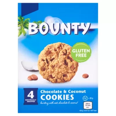 Bounty 4 Chocolate & Coconut Cookies 4 x 30g